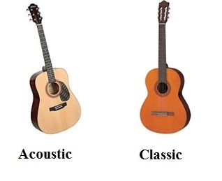 Phân biệt đàn guitar acoustic và guitar classic cho người mới